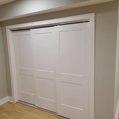 Triple Slider Closet