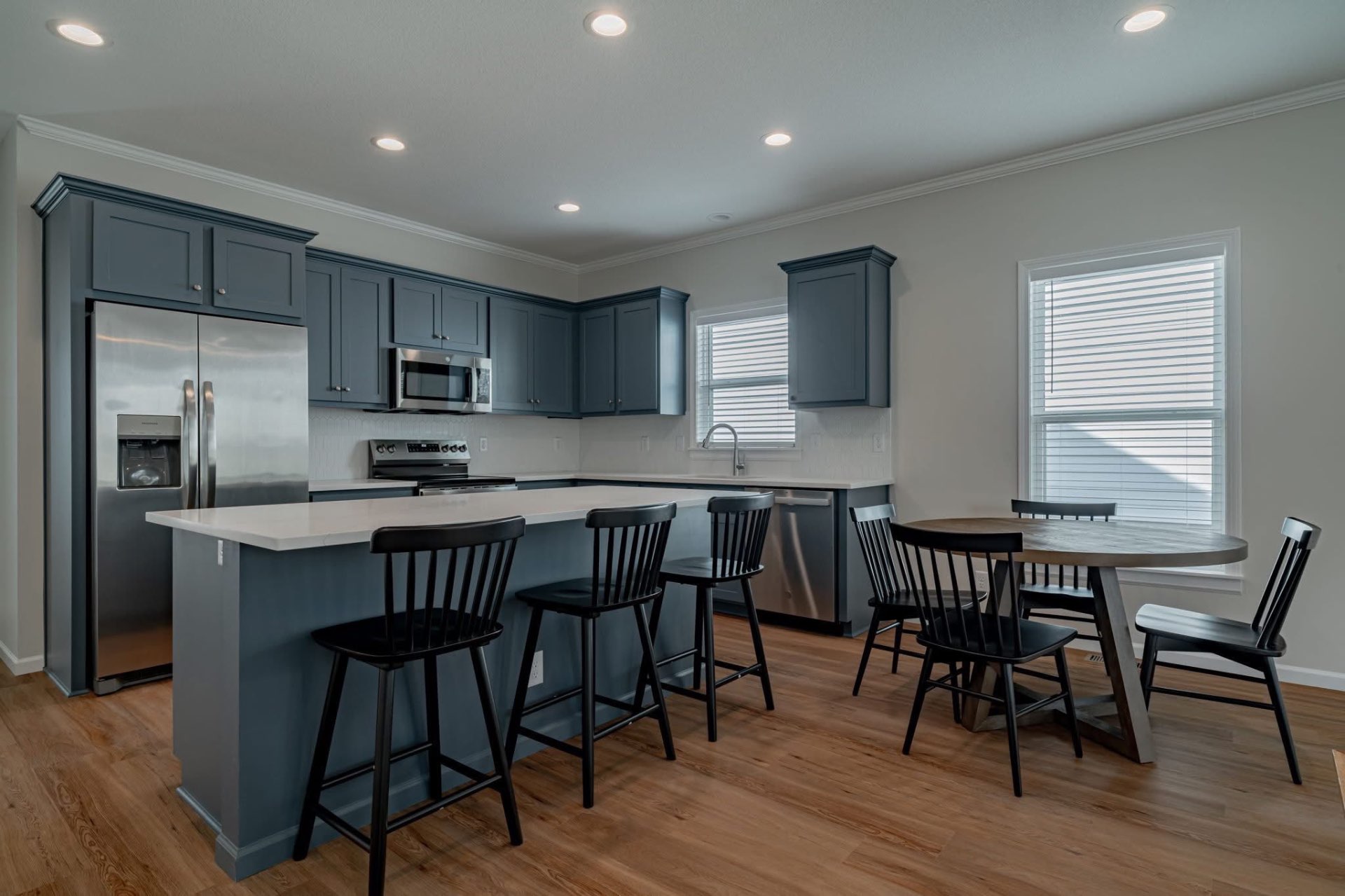 Slate Blue Cabinets